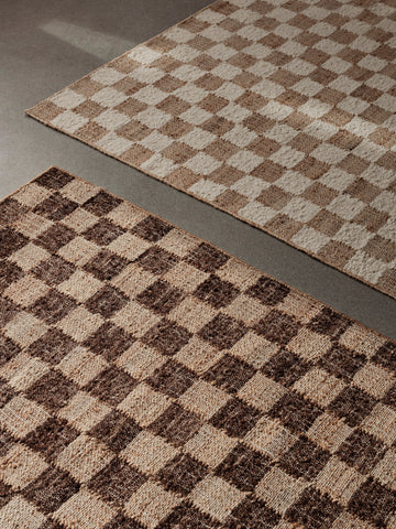 Ferm Living Check Wool Jute Rug