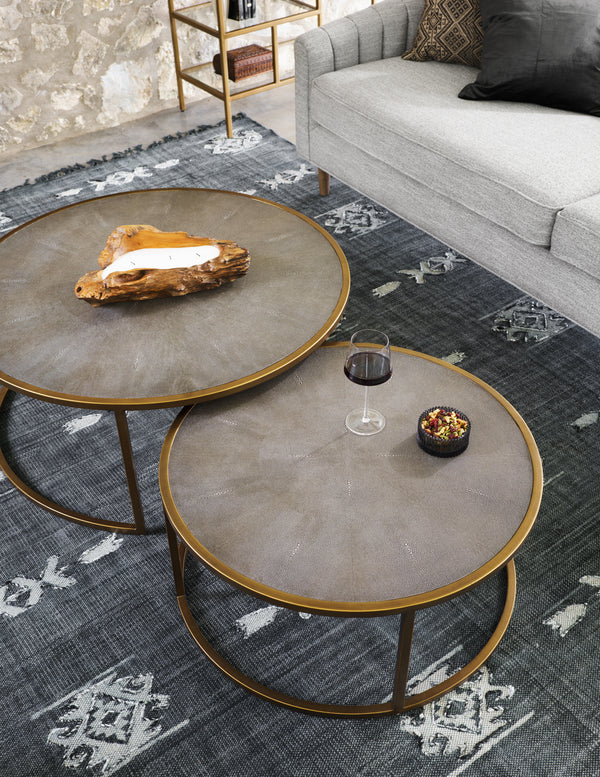 Four Hands Shagreen Nesting Coffee Table