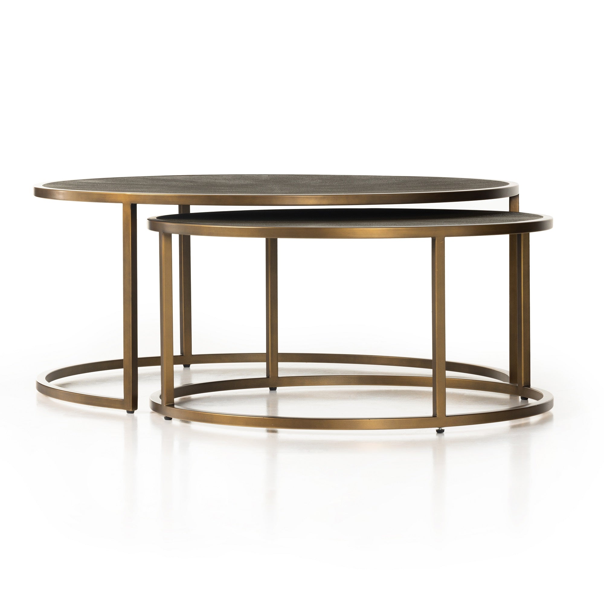 Shagreen nesting store tables