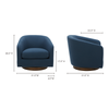 Moe's Oscy Swivel Chair