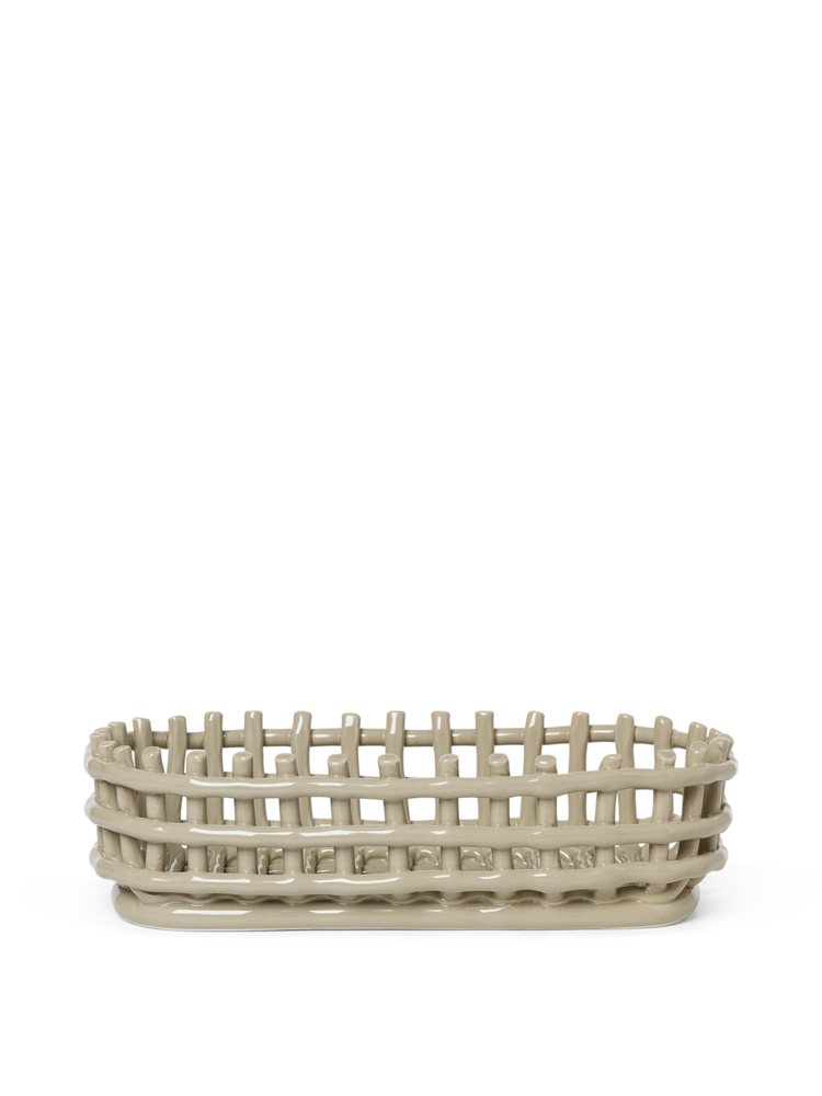 Ferm Living Ceramic Basket - Oval
