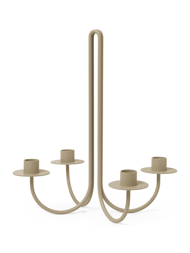 Ferm Living Sway Candelabra Cashmere