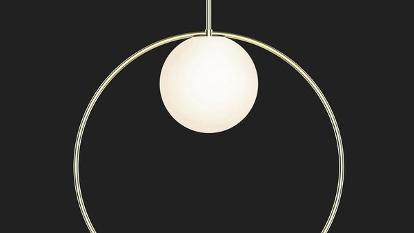 Pablo Bola Halo Pendant Brass Small 