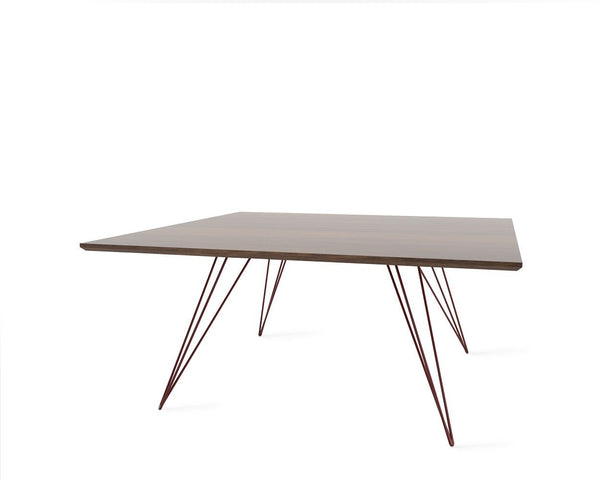 Tronk Williams Coffee Table - Rectangular Thin Maple Blood Red