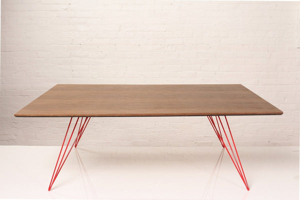 Tronk Williams Coffee Table - Rectangular Thin Maple Blood Red