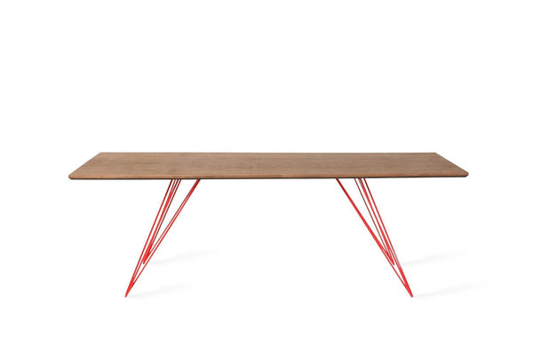 Tronk Williams Coffee Table - Rectangular Thin Maple Blood Red