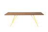 Tronk Williams Coffee Table - Rectangular Thin Walnut Yellow