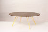 Tronk Williams Coffee Table - Oval Large Walnut Yellow