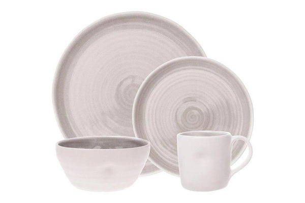 Canvas Home Pinch 4 Piece Place Setting Grey 