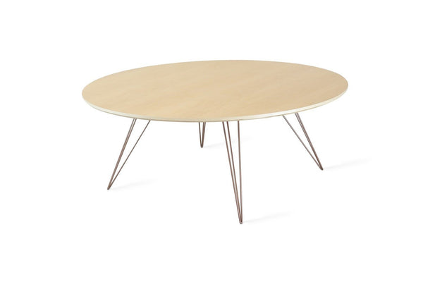 Tronk Williams Coffee Table - Circular Small Maple Blood Red