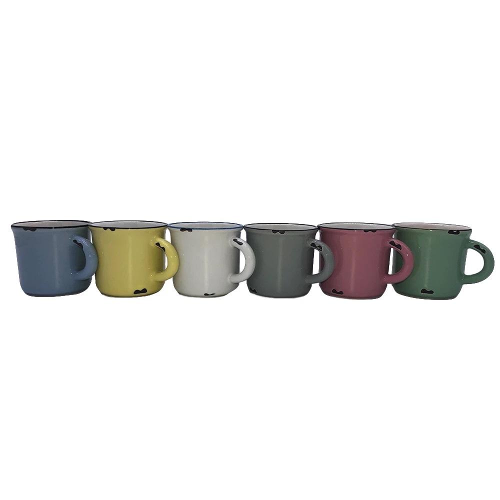 Canvas Home Tinware Set of 4 Espresso Mugs Cashmere Blue