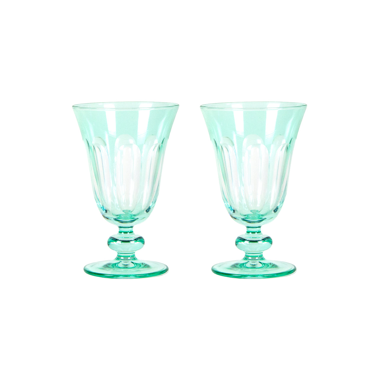 Rialto Glass Tumbler Set in Menthe, Sir Madam, Covet + Lou