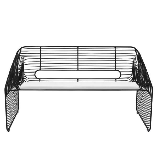 BEND Sunbrella Love Seat Pad Sunbrella Blac 