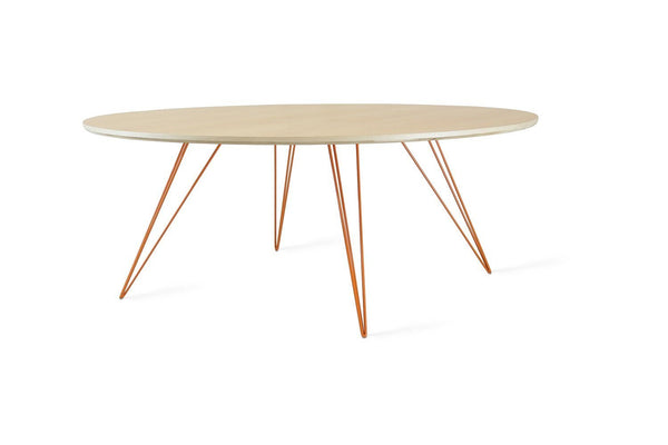 Tronk Williams Coffee Table - Circular Small Maple Blood Red