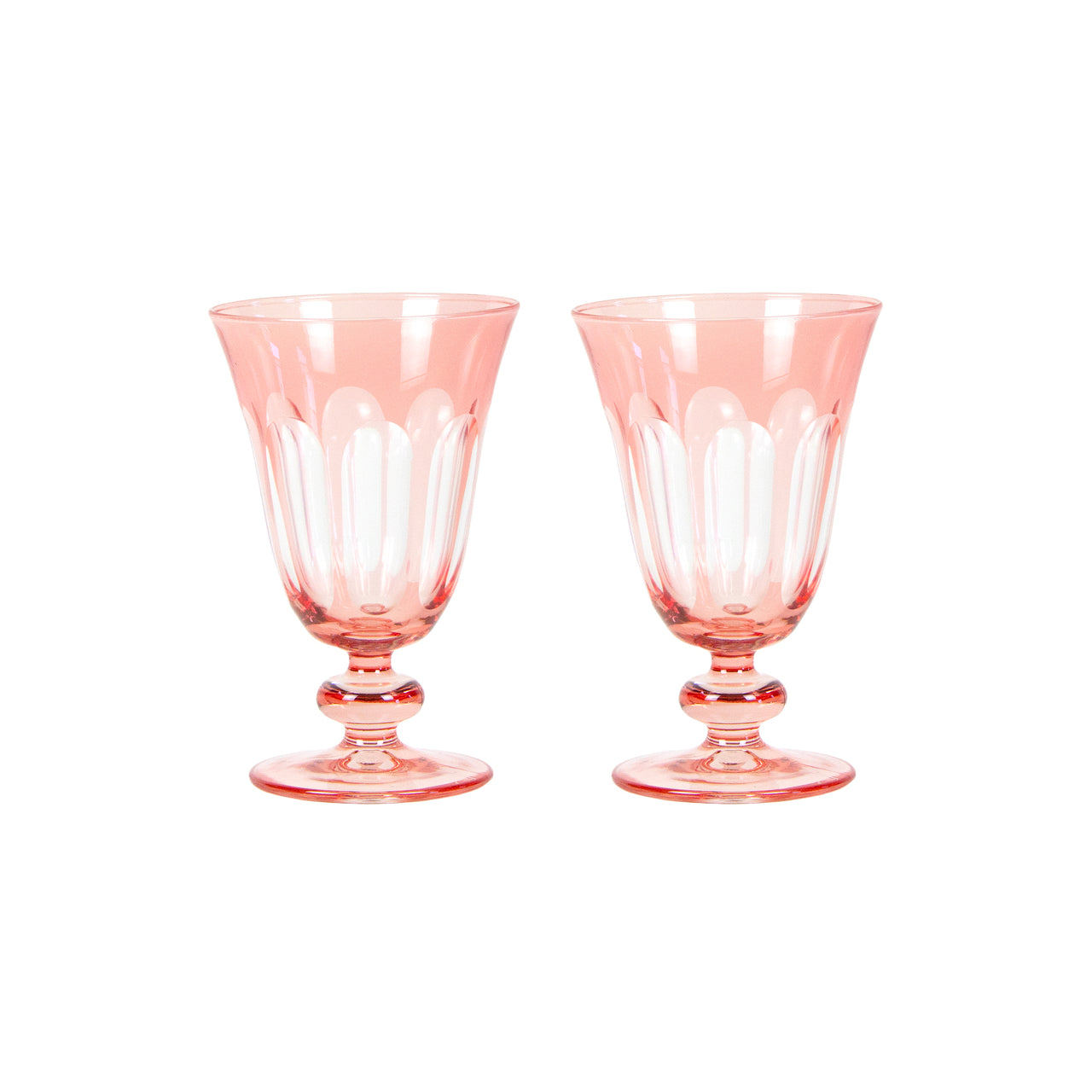 Rialto Glass Tumbler Set/2, Salmon - SIR/MADAM