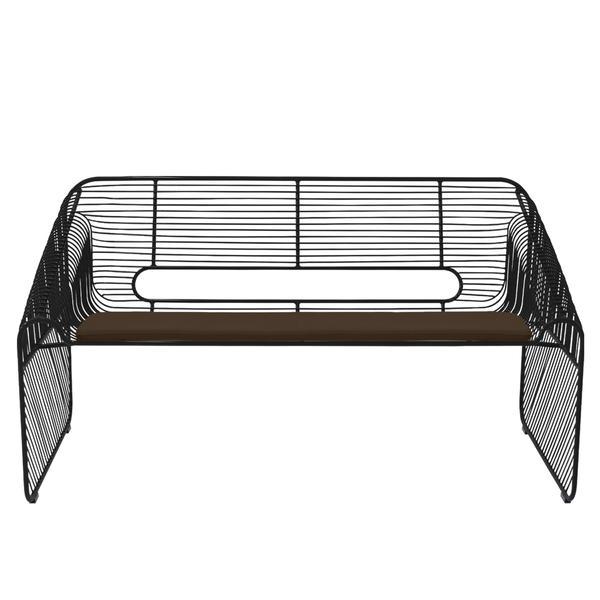 BEND Sunbrella Love Seat Pad Sunbrella Blac 