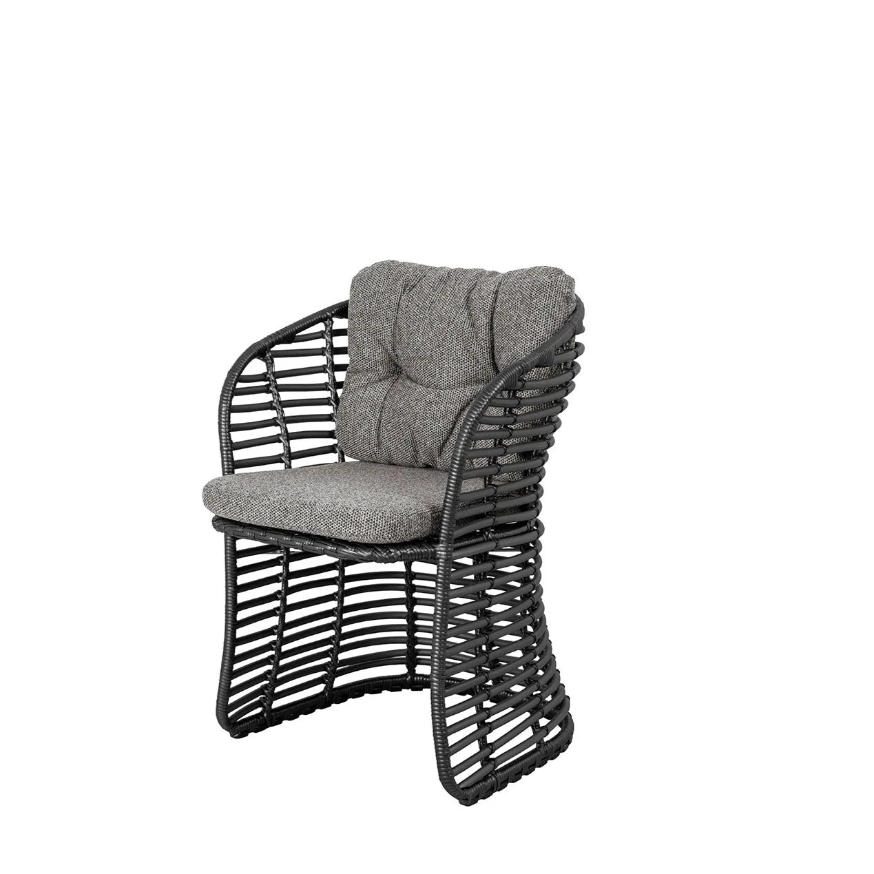 Black discount basket chair