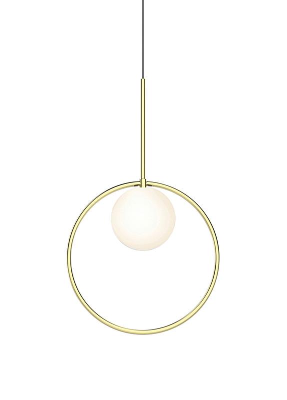 Pablo Bola Halo Pendant Brass Small 