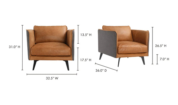 Moe's Messina Armchair