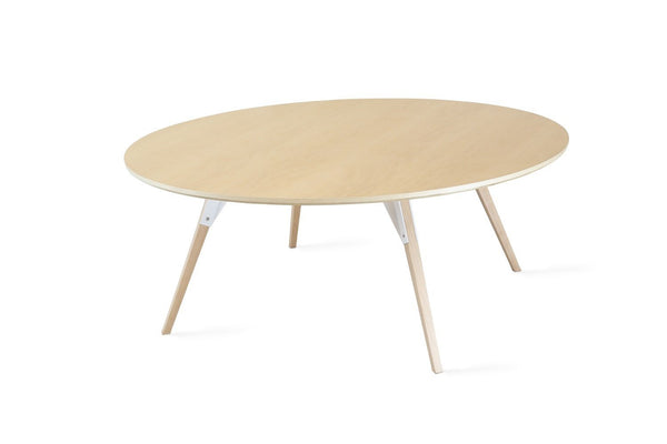 Tronk Clarke Coffee Table - Oval Small Walnut Black