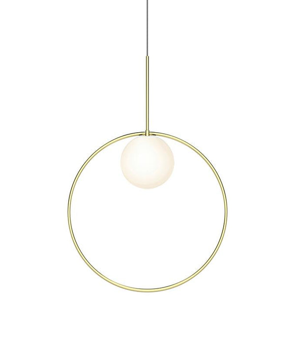 Pablo Bola Halo Pendant Brass Small 