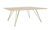 Tronk Williams Coffee Table - Rectangular Small Maple Brass Gold