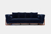 ARTLESS LRG Sofa & Ottoman w/ Walnut Base Zinc No Ottoman 