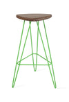 Tronk Madison Bar Stool 30" Green Walnut 