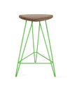 Tronk Madison Counter Stool 26" Green Walnut 