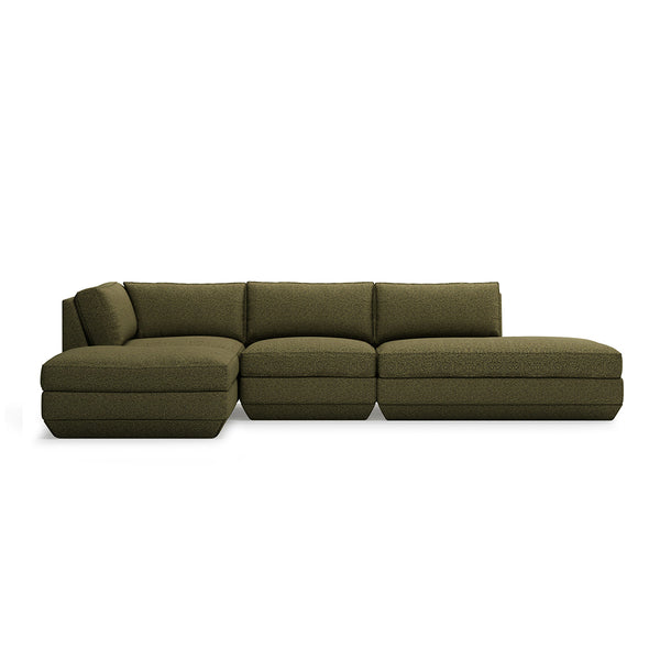 GUS Modern Podium Modular 4 PC Lounge Sectional B