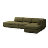 GUS Modern Podium Modular 4 PC Lounge Sectional B