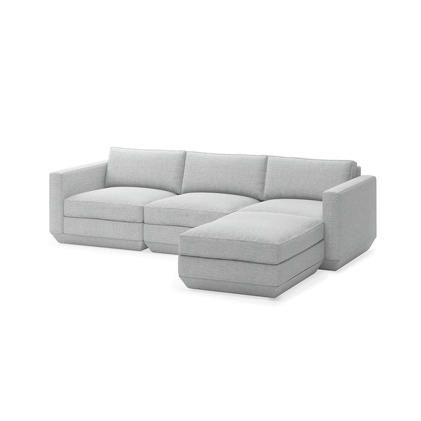 GUS Modern Podium Modular 4 PC Lounge Sectional B