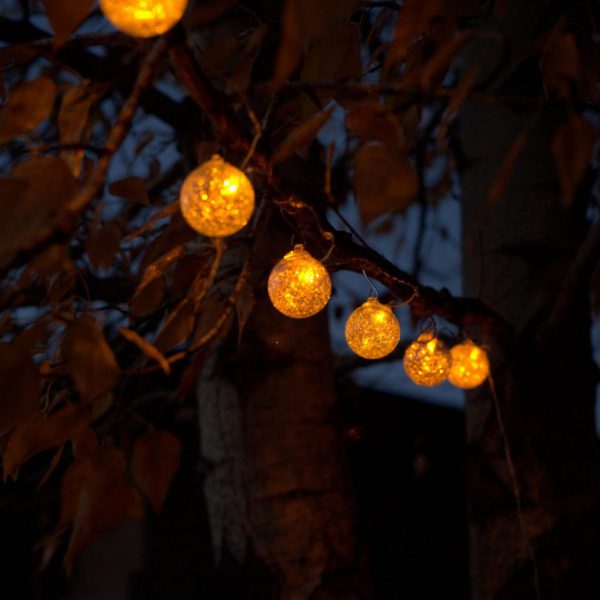 Allsop Aurora Glow Solar Glass String Lights