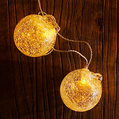 Allsop Aurora Glow Solar Glass String Lights