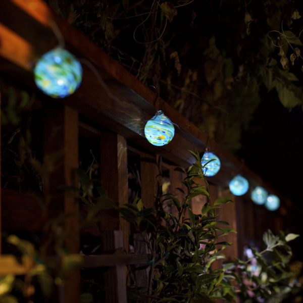 Allsop Aurora Glow Solar Glass String Lights