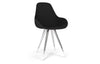 Kubikoff Angel Dimple Pop Chair Black Eco Leather No Seat Pad 