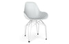 Kubikoff Diamond Dimple Closed Chair White White Powder Coated 