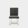 Artless C2 Dining Chair Gunmetal Velvet Chrome 