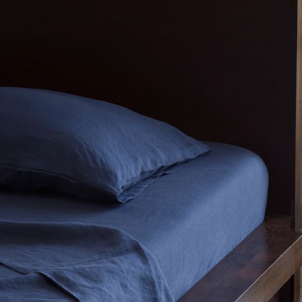 Huddleson Pure Italian Linen Fitted Sheet