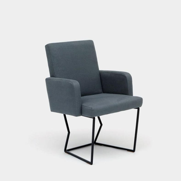 Artless C2 Dining Chair Hopsack Linen Matte Black 