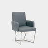 Artless C2 Dining Chair Petrol Linen Chrome 