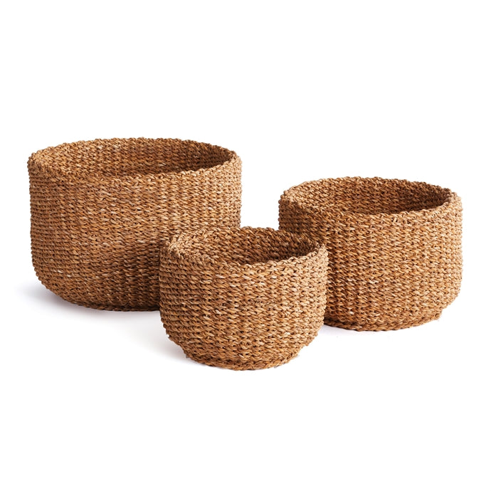 Seagrass Storage Baskets - Set of 3