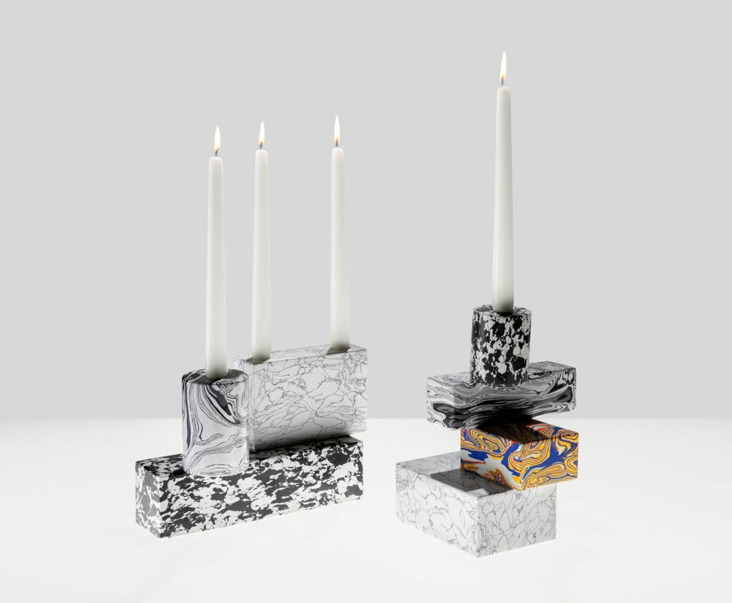 Tom Dixon Swirl Black & White Candelabra – House&Hold