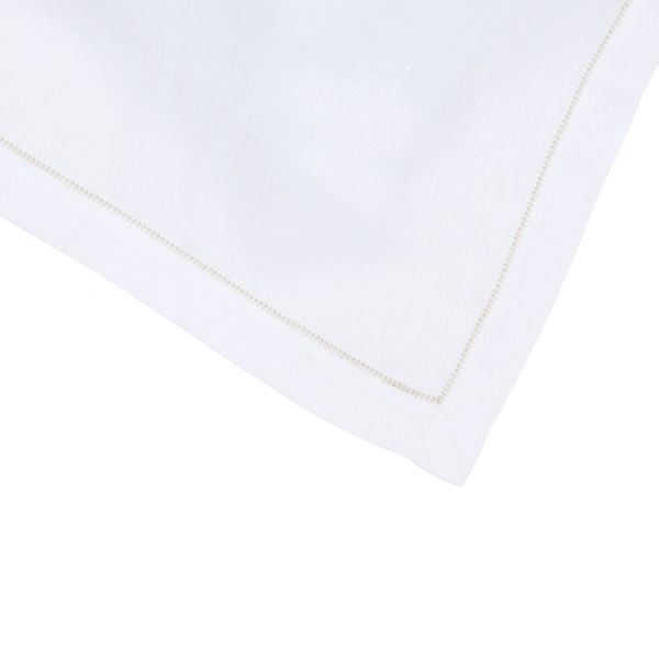 Huddleson Hemstitch Linen Placemats - Set of 2