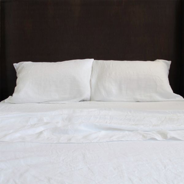 Huddleson Pure Italian Linen Fitted Sheet